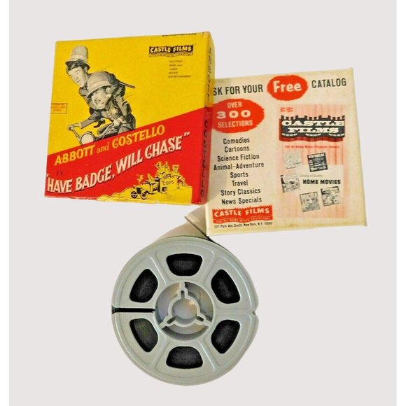 Abbott and Costello Have Badge Will Chase 8MM Film Reel Black White #850 - Picture 2 of 2